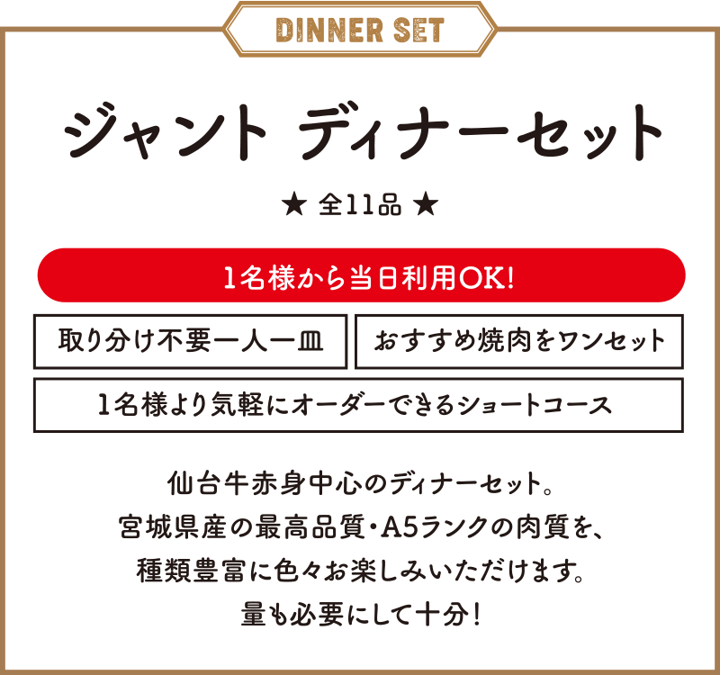 ジャント ディナーセット